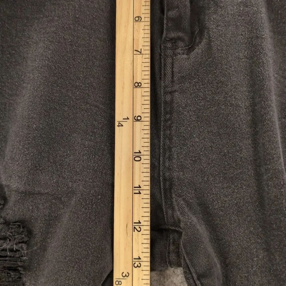 Waimea Jeans Mens 40x36 Black Stacked Fit Skinny Distressed Stretch Cotton
